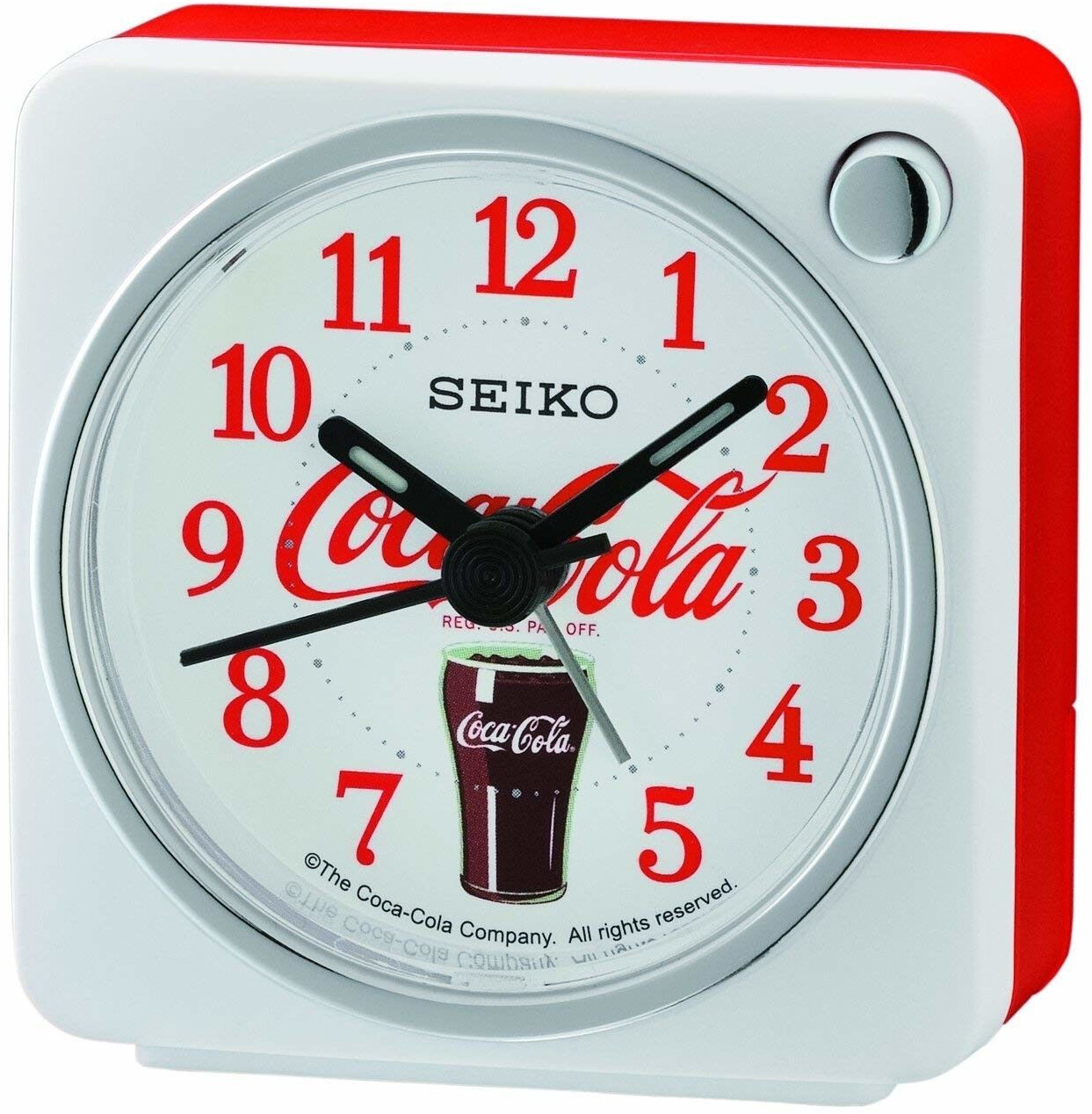 Seiko Instruments Coca-Cola Bedside Alarm Clock (QHE905)