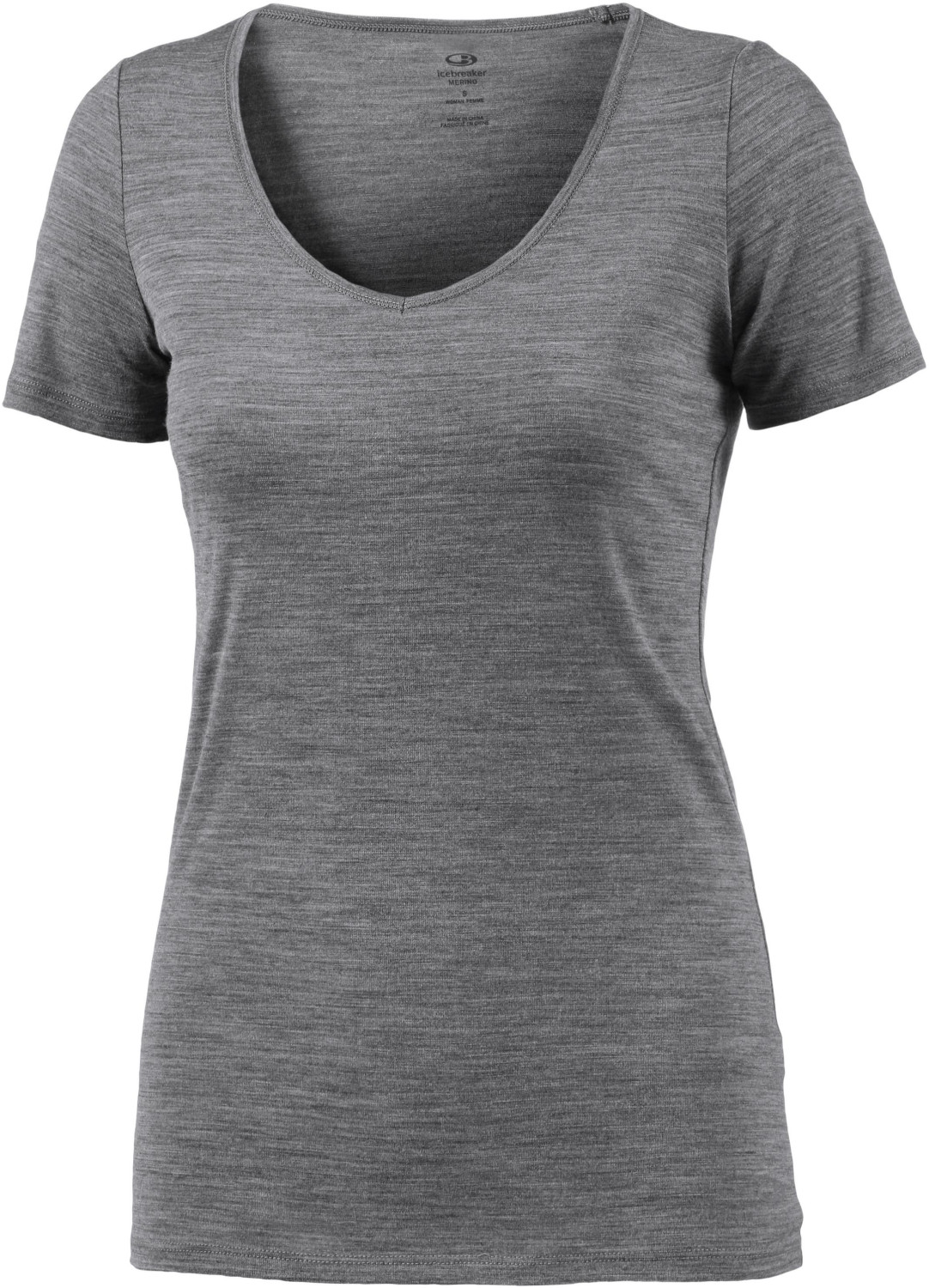 Icebreaker Siren Short Sleeve Sweetheart (103062) gritstone heather