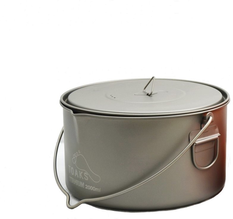 Toaks Titanium Pot 2000 with Bail Handle