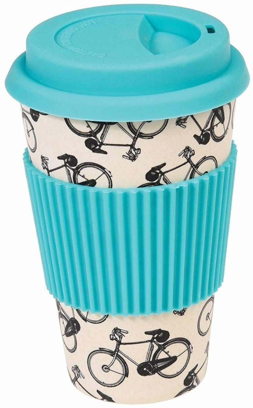 Dotcomgiftshop Coffee To Go Mug Bamboo Bicycle
