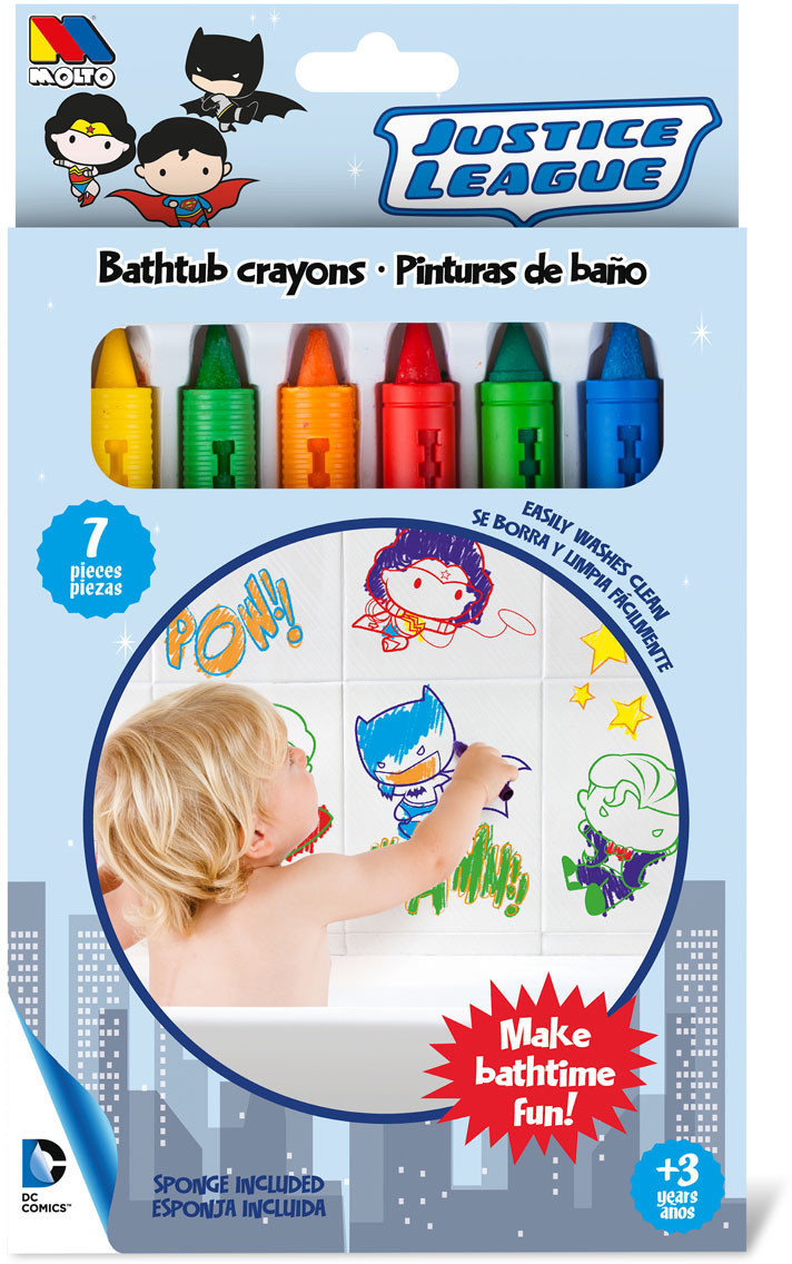 Molto Bathtub Crayons - justice League