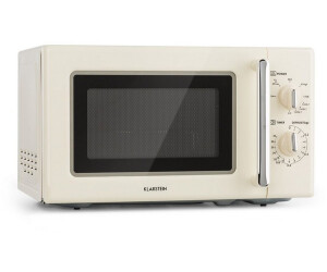 Klarstein Caroline creme ab € 99,99 | Preisvergleich bei Klarstein Mikrowellen Ofen schwarz mit Drehteller 20L 700W
