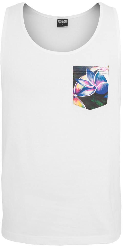 Urban Classics Contrast Pocket Jersey Big Tank wht/floral (TB633-571)
