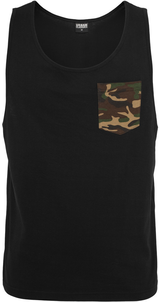 Urban Classics Contrast Pocket Jersey Big Tank blk/woodcamo (TB633-565)