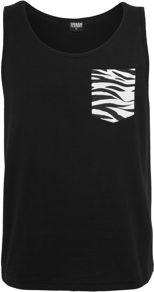 Urban Classics Contrast Pocket Jersey Big Tank blk/zebra (TB633-499)