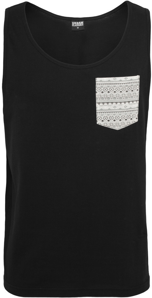 Urban Classics Contrast Pocket Jersey Big Tank blk/wht/aztec (TB633-567)