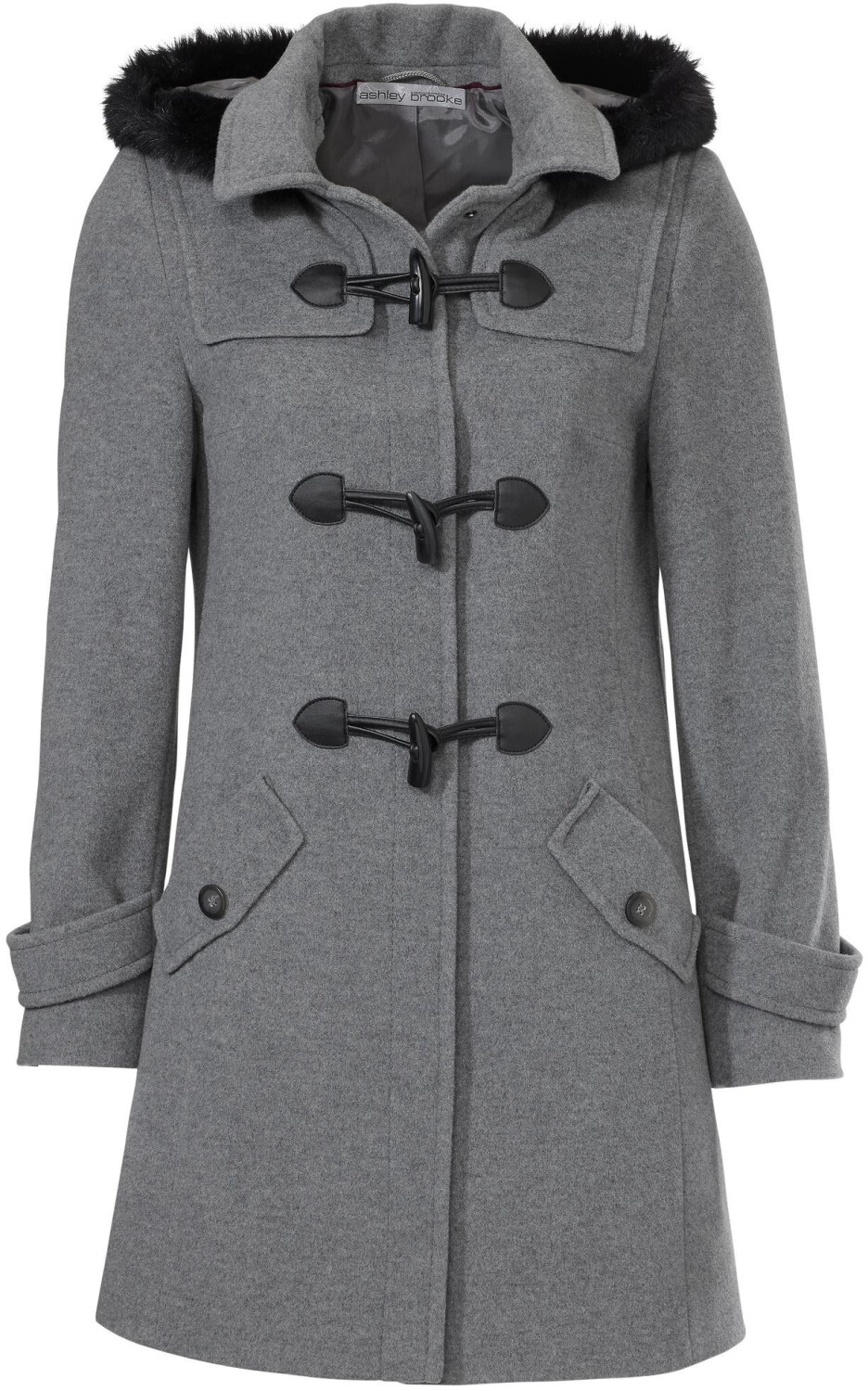 Ashley Brooke Dufflecoat with Cashmere grey melange (07834398)