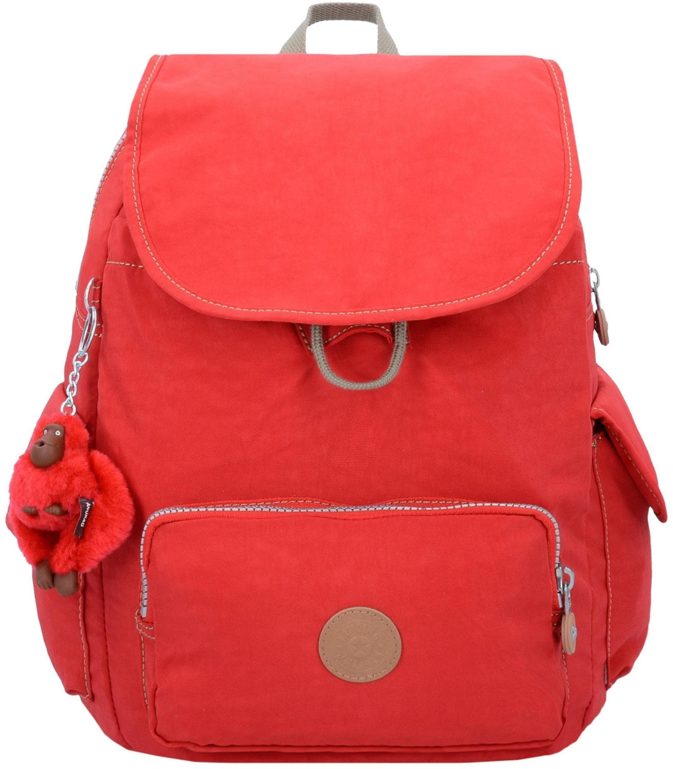 Kipling City Pack S true red c