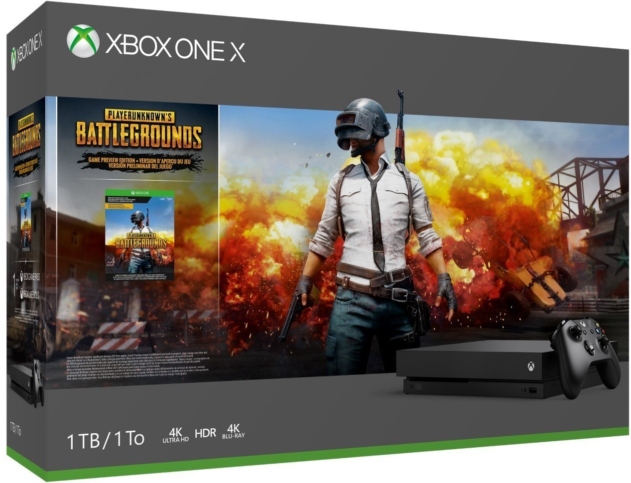Microsoft Xbox One X 1TB + PlayerUnknown's Battlegrounds