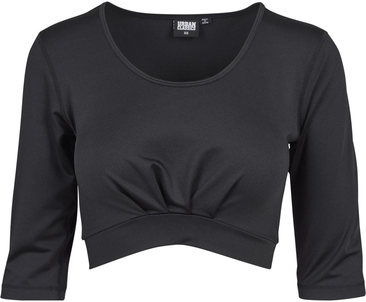 Urban Classics Ladies Active 3/4 Sleeve Cropped Top black (TB2041)