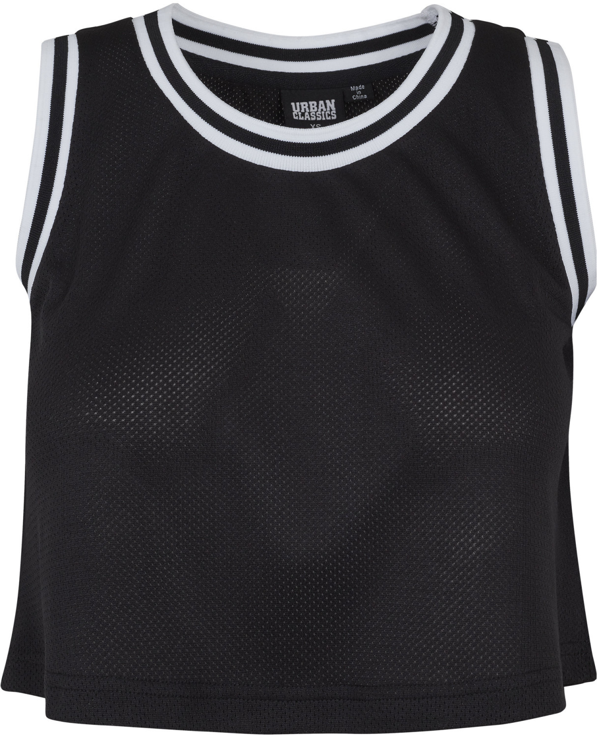 Urban Classics Ladies Cropped Mesh Top blk/wht/blk (TB1901-493)