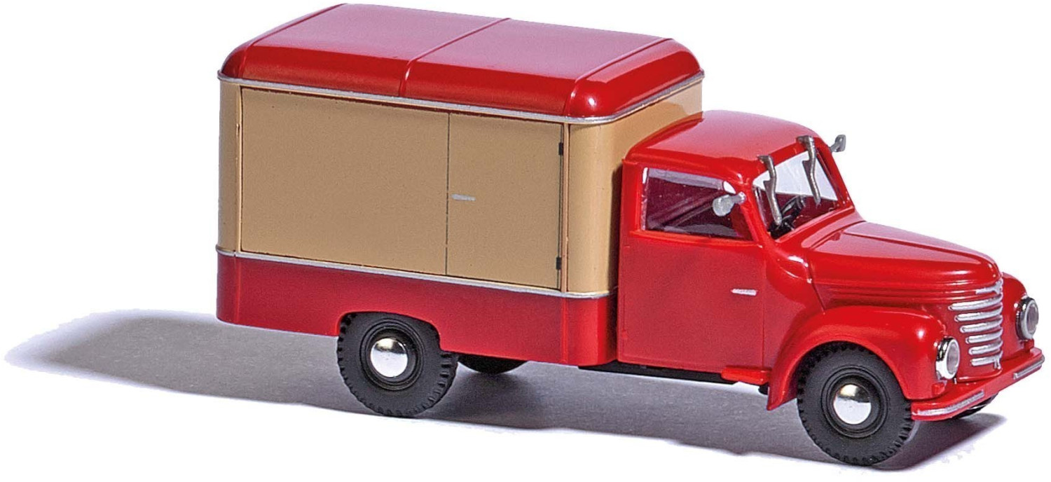 Busch Framo V901/2 box van, red/beige (52002)