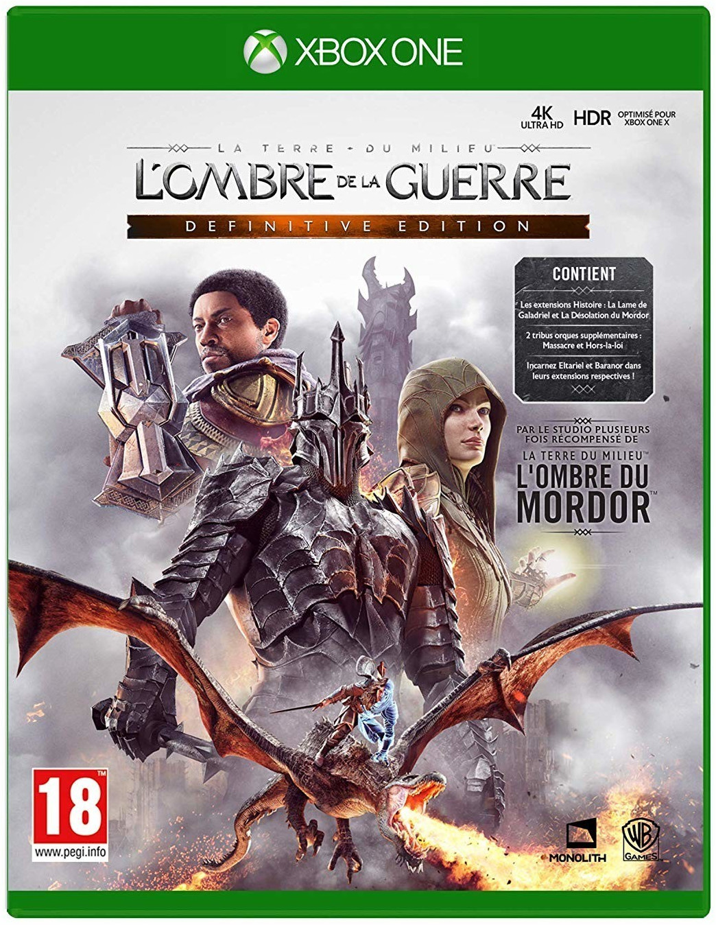 La Terre du Milieu : l'ombre de la guerre - Edition Définitive (Xbox One)