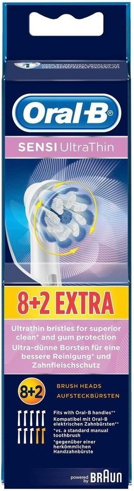 Oral-B Sensi UltraThin Replacement Brush Heads (8 + 2 pcs)