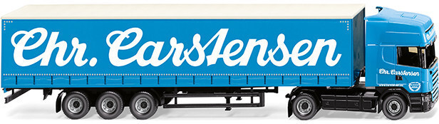 Wiking Curtain-sided semi-trailer (Scania R420 Topline) Sped. Chr. Carstensen (053709)