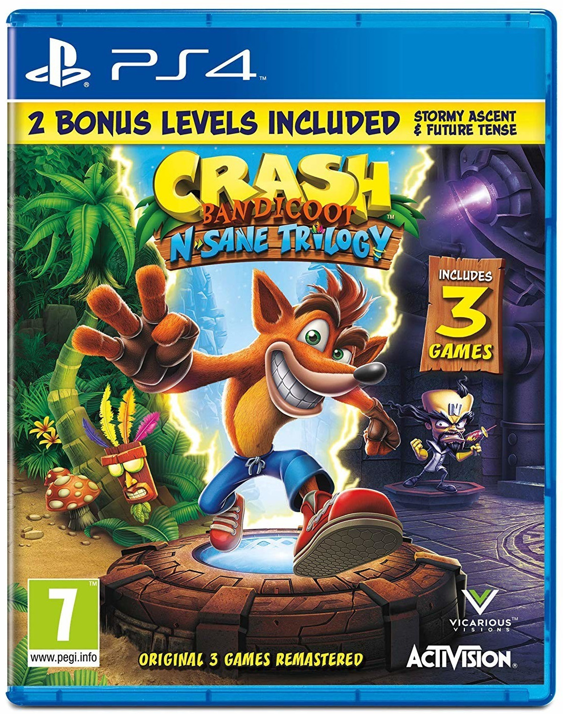 Crash Bandicoot: N. Sane Trilogy + 2 Bonus Levels (PS4)