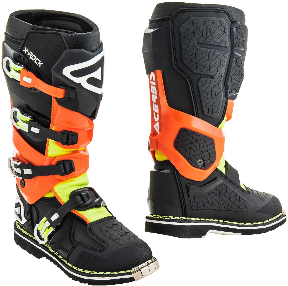 Acerbis Bottes X-Rock noir/orange fluo