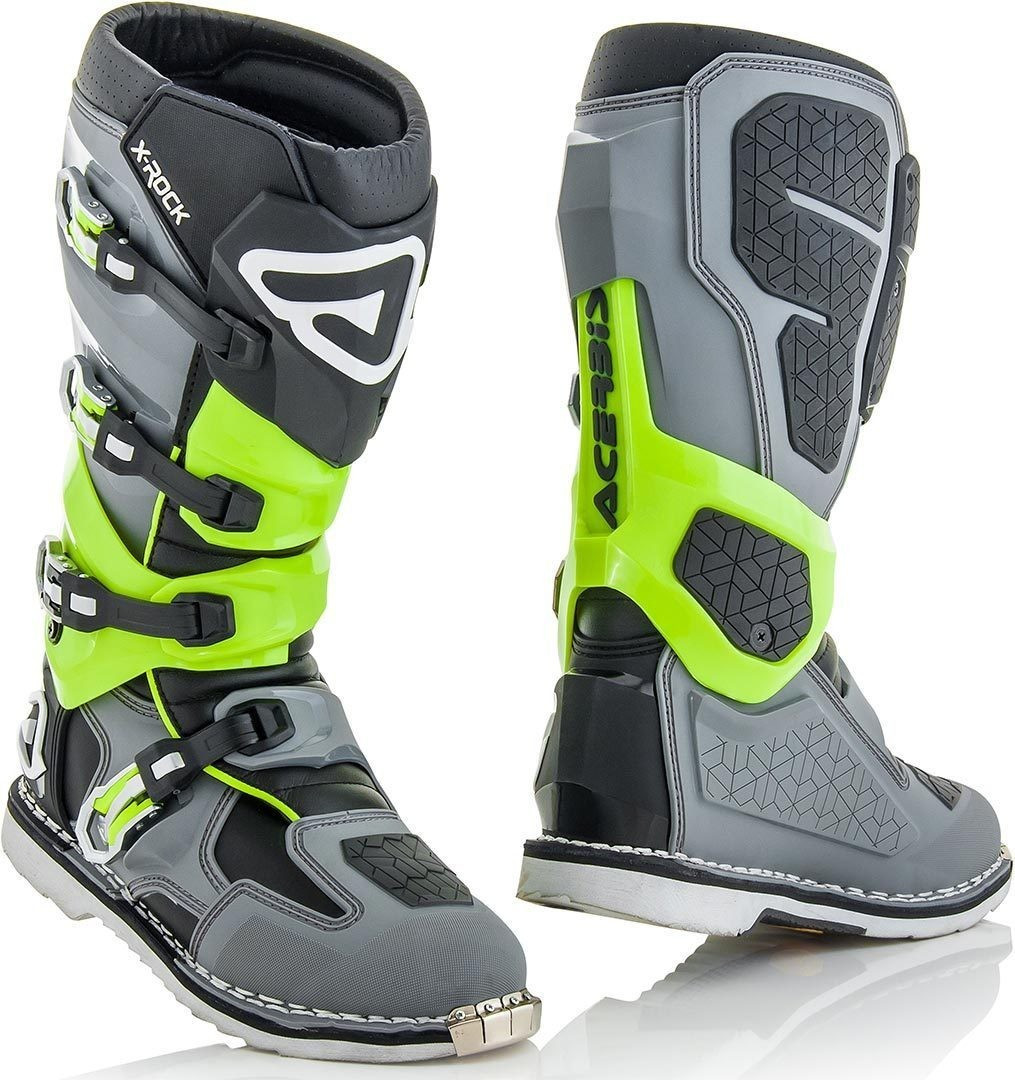 Acerbis Bottes X-Rock gris/ fluo vert