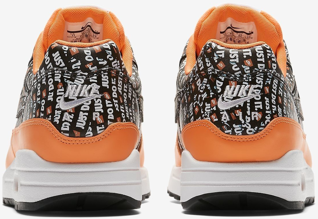 Nike air max outlet 1 orange and black