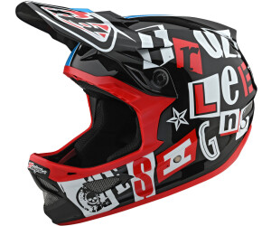 Troy Lee Designs TLD D3 Cycling MTB Helmet Gwin CF Black Orange Blue Medium MD 