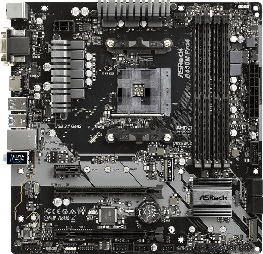 ASRock B450M Pro4 ab 78,90 € | Preisvergleich bei idealo.de