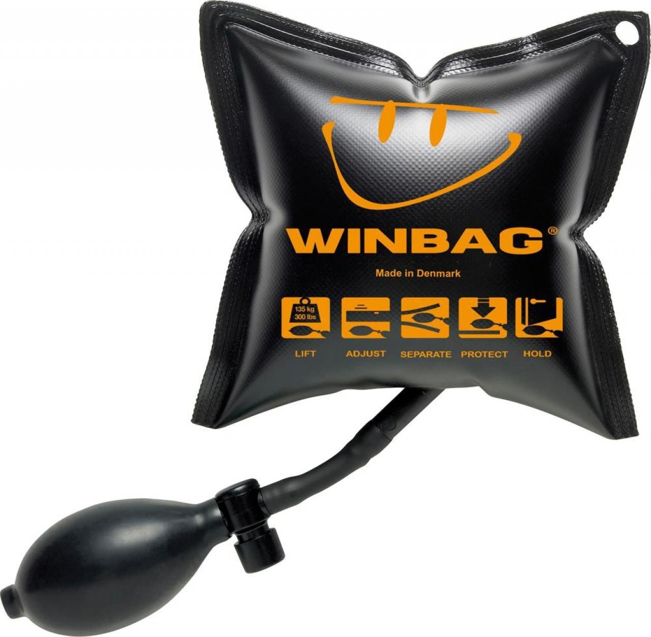 WINBAG Montagekissen, aufblasbar Mini, L-100 x B-160mm, Höhe: 2-50mm  Belastbar bis 135 kg. - Thommel I & H GmbH