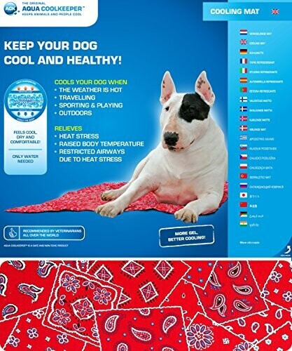 Aqua Coolkeeper Cooling Mat Red Western XXL 100x90cm