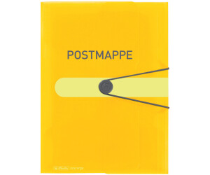 HERLITZ Postmappe gelb A4 PP Gummizug