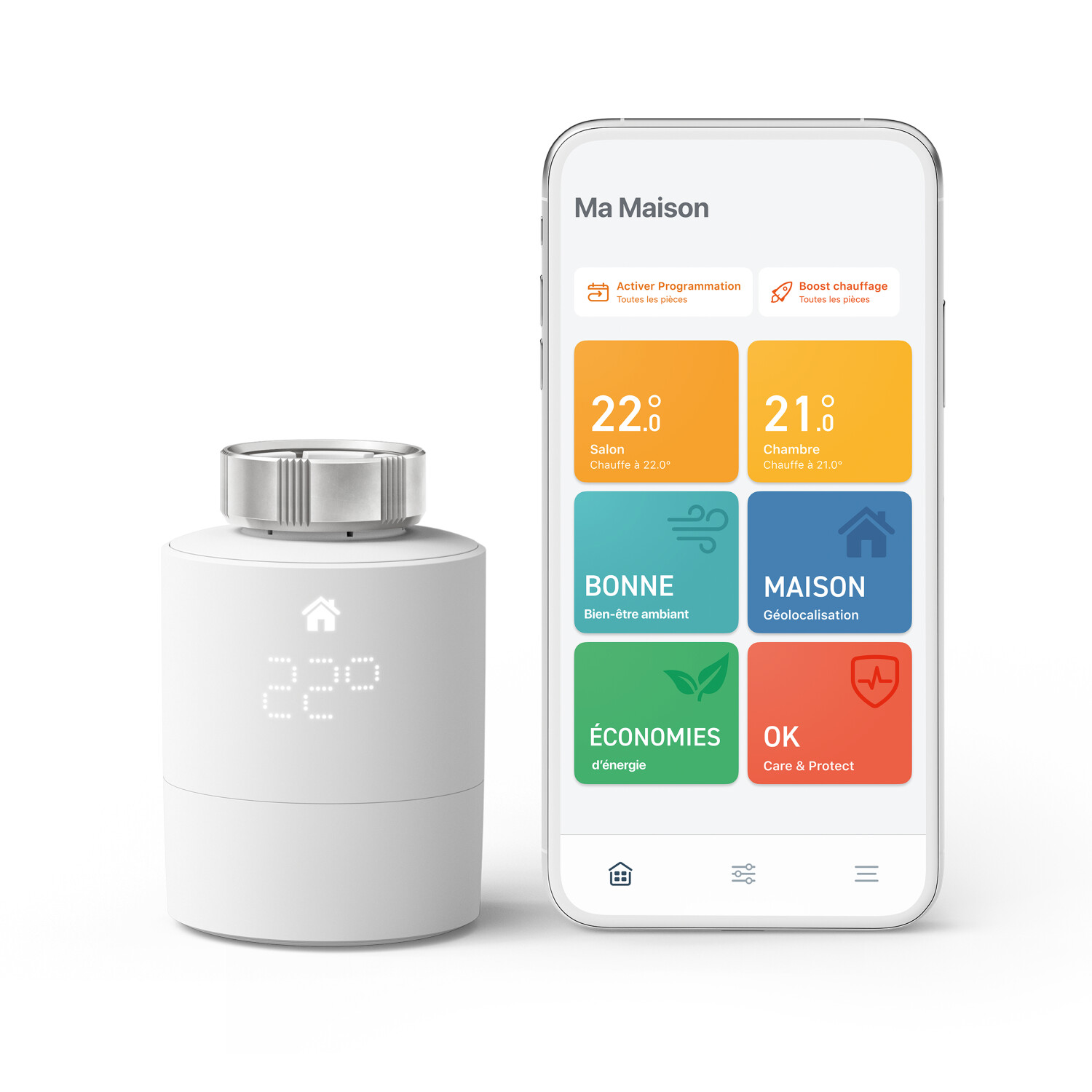tado° Tête thermostatique intelligente Kit de démarrage V3+