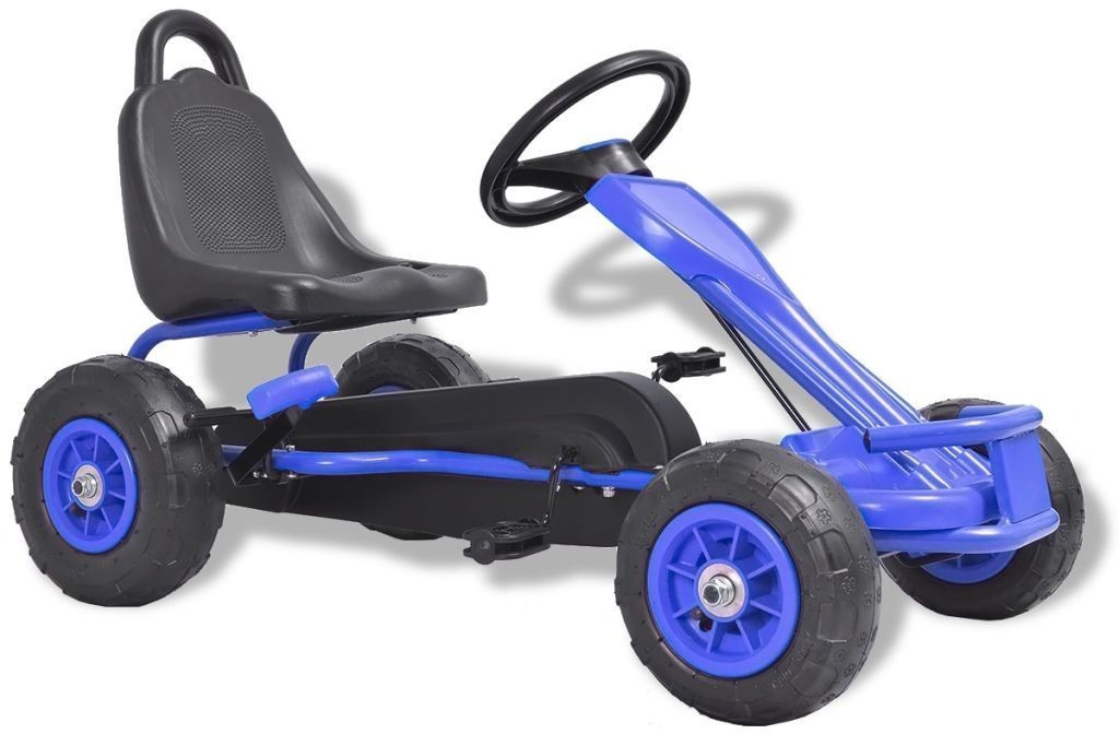 VidaXL Kart à pédales avec pneus bleu (80198)
