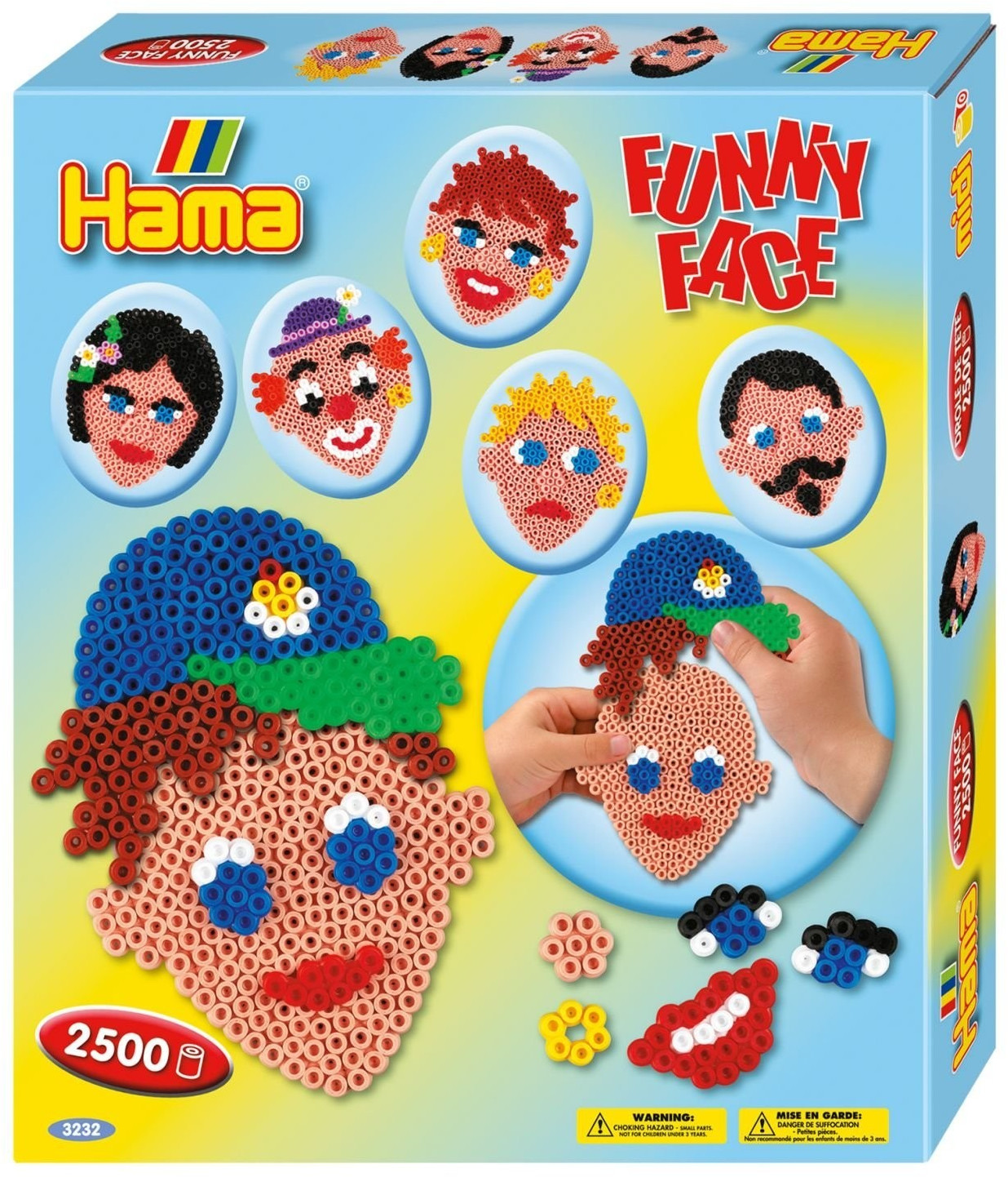 Hama Iron Beads funny faces