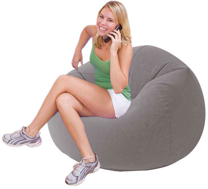 Intex Pools Beanless Bag Chair (grey)