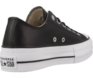 chuck taylor all star lift clean leather platform trainers