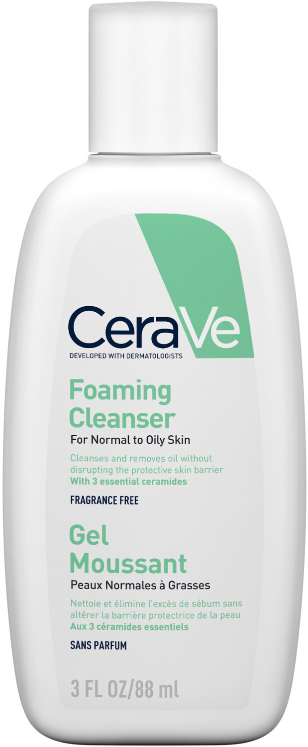 CeraVe Schäumendes Reinigungsgel Für Normale Bis Fettige Haut – Mit Ceramiden, Niacinamid & Hyaluronsäure