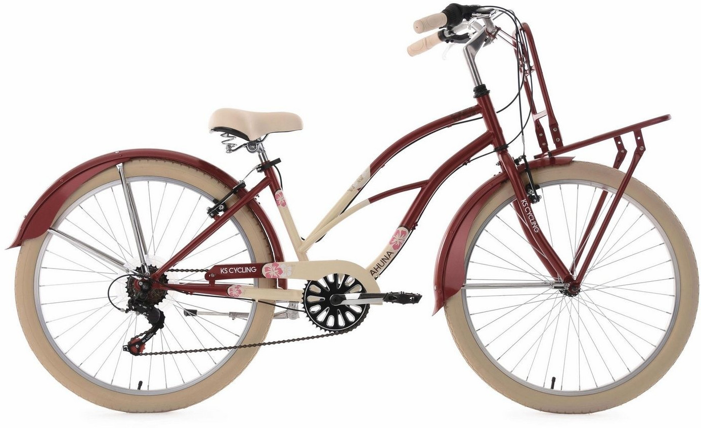 KS Cycling Beach-Cruiser Cargo (red/beige)