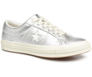 converse one star metallic leather sneakers