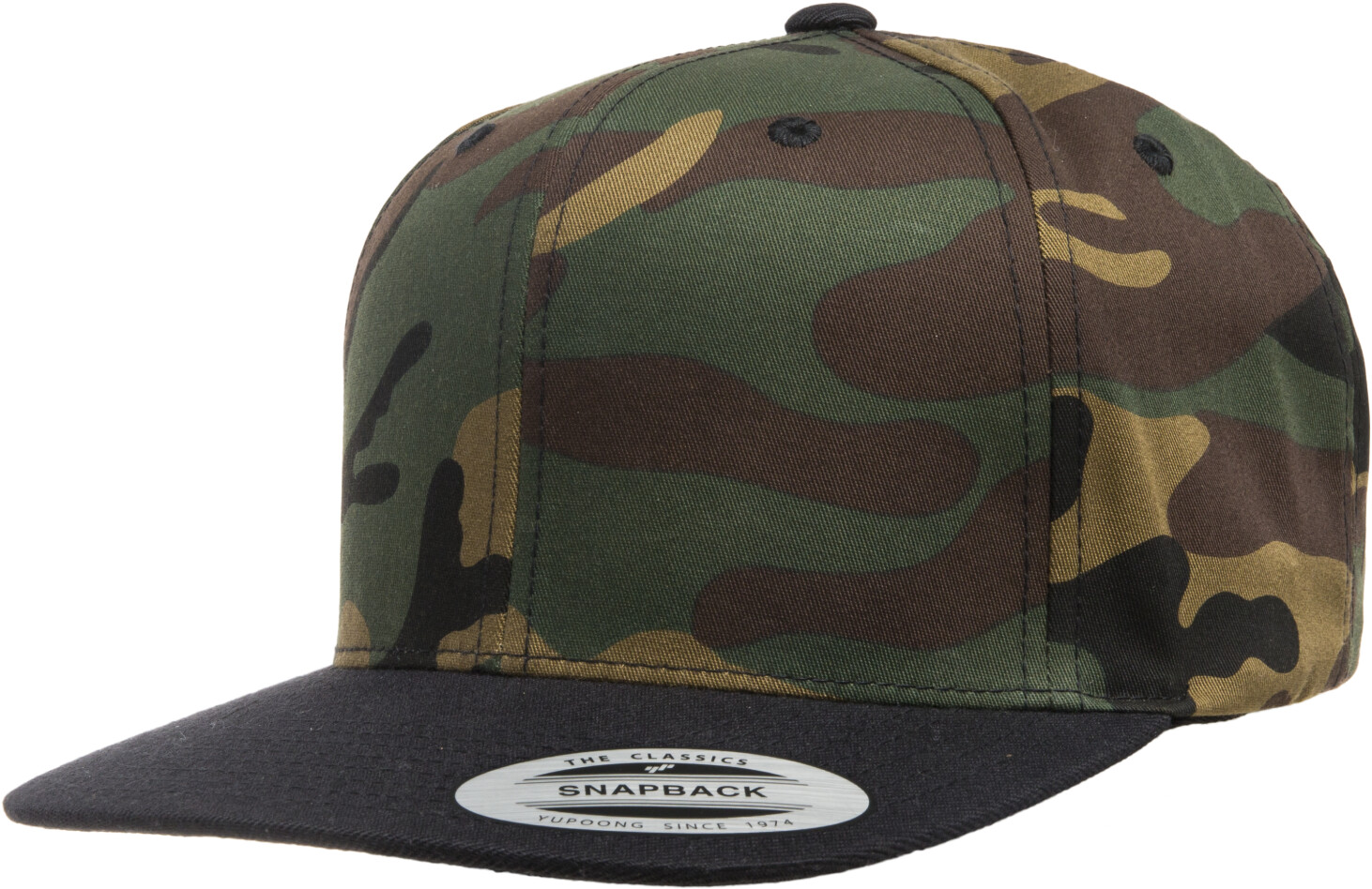 Flexfit 6089TC Yupoong Classic Snapback 2-Tone Camo green camou/black