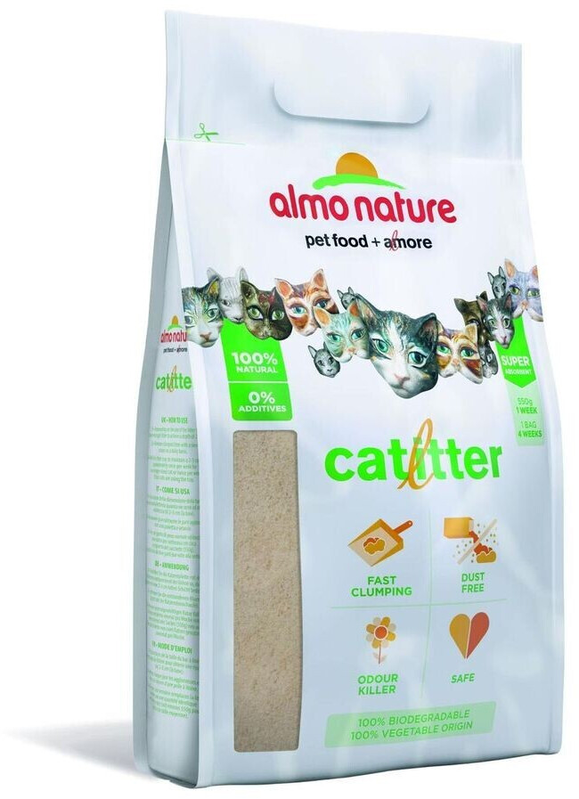 Almo Nature Litière végétale pour chat 2.27 kg Almo Nature Litière végétale pour chat 2.27 kg