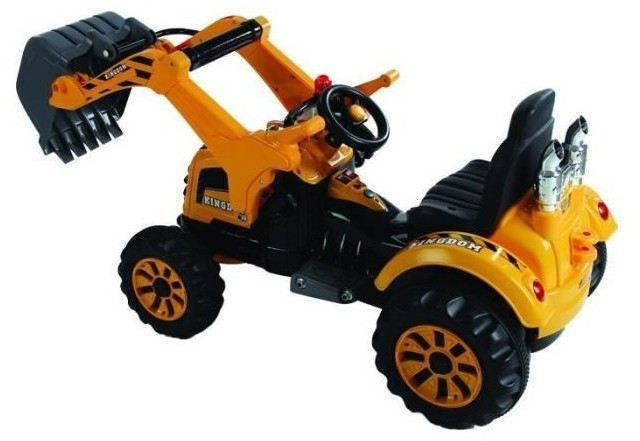 e-road Tracteur-grue électrique jaune
