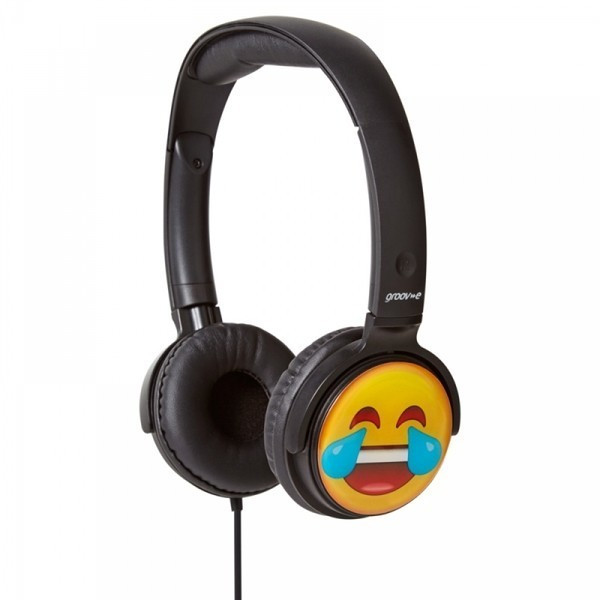 Groov-e EarMoji Cry Laughing Headphones