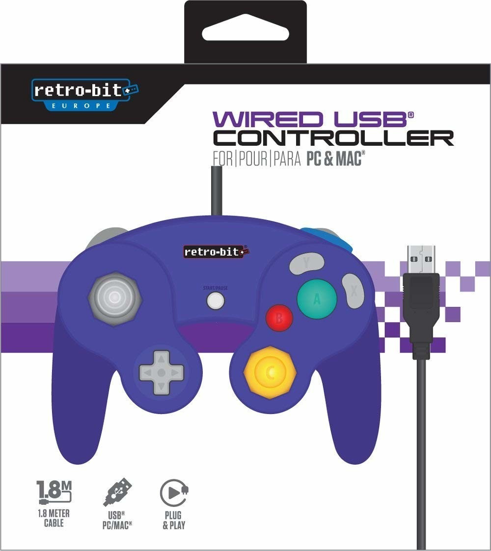 Retro Bit PC/Mac Wired USB Controller Nintendo GameCube Design