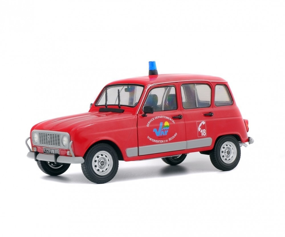 Solido Renault 4L GTL Pompier Du Var 1:18 (84680)