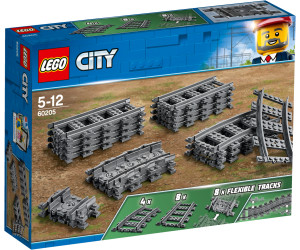 LEGO® 5 City Kurven gebogene Schienen Eisenbahn 60197 60198 60205 60238 wie Neu