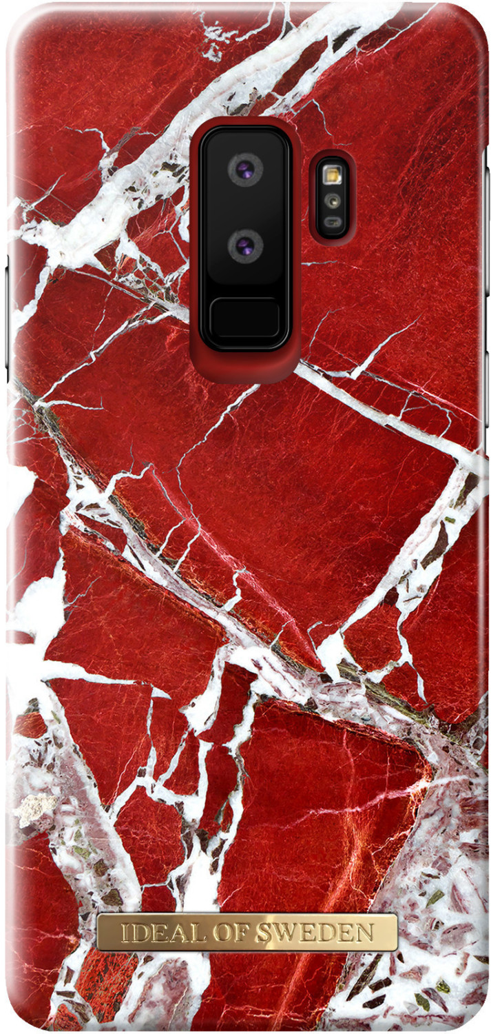 iDeal of Sweden Fashion Case (Galaxy S9+) scarlet red marble