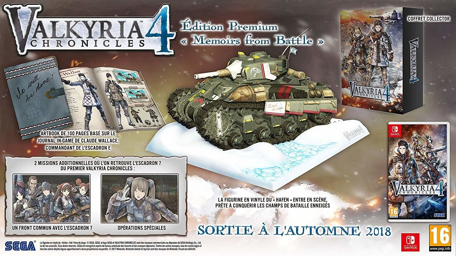 Valkyria Chronicles 4 : Memoirs from Battle - Édition Premium (Switch)