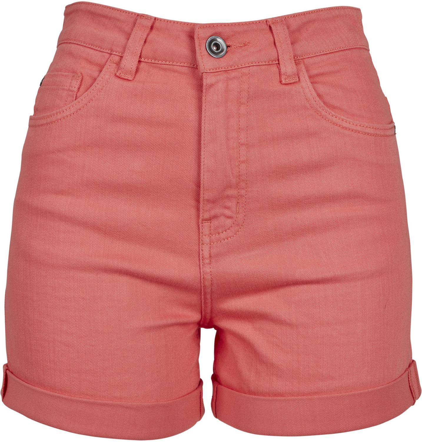 Urban Classics Ladies Highwaist Stretch Twill Shorts coral (TB1999-0092)