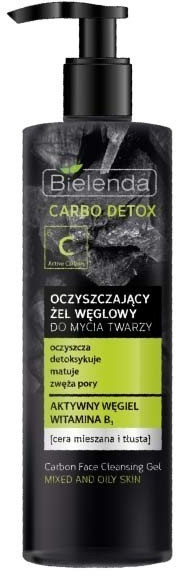 Bielenda Carbo Detox Charcoal Purifying Cleansing Gel (195g)