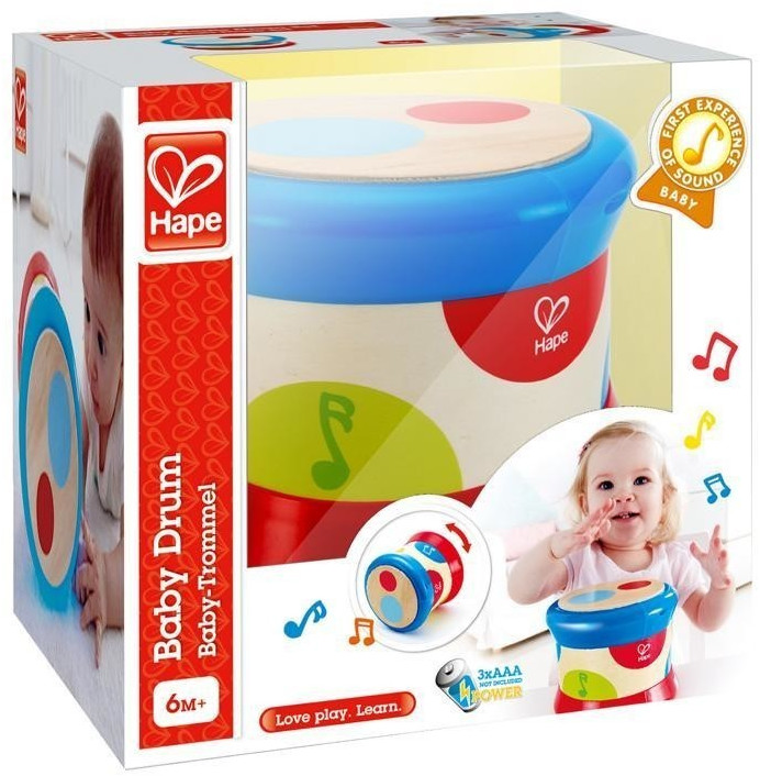 Meilleur jouet à prix réduit pour enfants en bois tambour jouet éducatif  pour bébé, tambour double face, vert bleu
