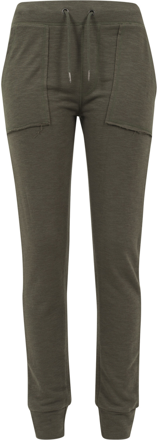Urban Classics Ladies Fitted Slub Terry Pants olive (TB1312-176)