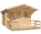 Kiehn-Holz Lillevilla 465 mit Vordach + Terrasse 500 x 360 cm